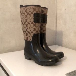 Coach rain boots